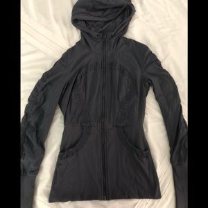 Lululemon Dance Studio Zip Up Jacket Size 4 Grey